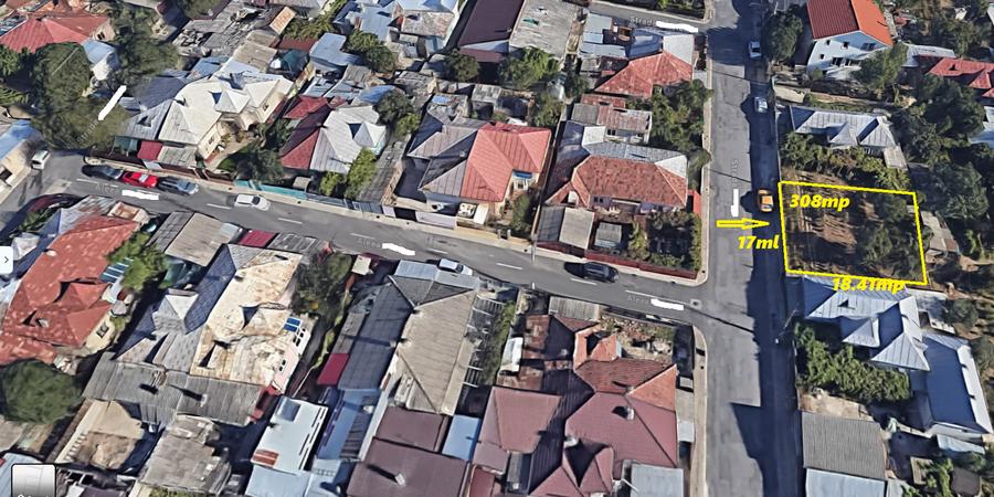 Teren intravilan de 308 mp, în Exterior Sud