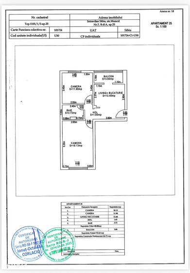 Apartament cu 2 camere în Vasile Aaron