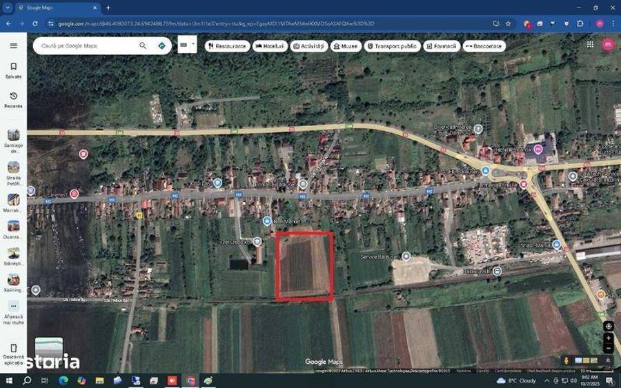 Teren de 15000 mp, în Băla