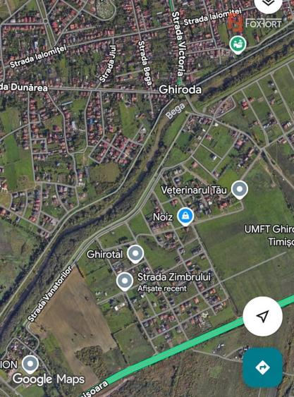 Teren Construcții intravilan de 850 mp, în Ghiroda