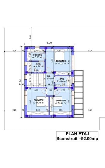 Casă cu 4 camere cu Teren 270 Mp în Theodor Pallady