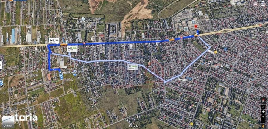 Teren de 10000 mp, în Bragadiru