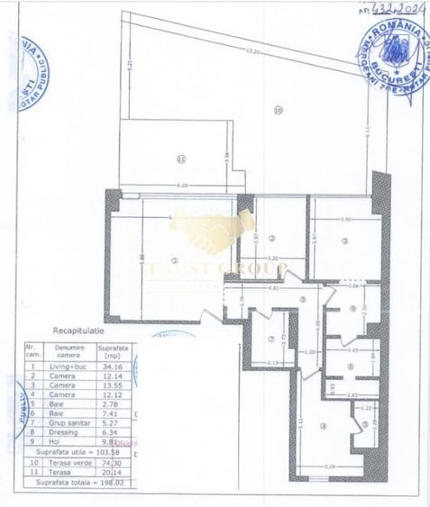 Apartament cu 4 camere decomandat în Kiseleff