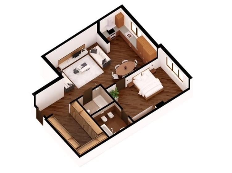 Apartament cu 2 camere semidecomandat, mobilat în P-ța Dorobanți