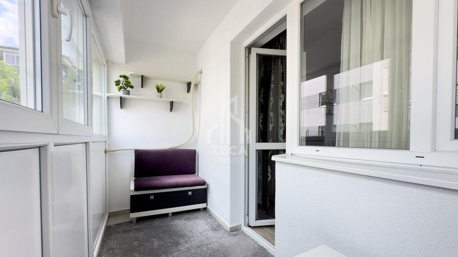 Apartament cu 2 camere semidecomandat, mobilat în Popești-Leordeni