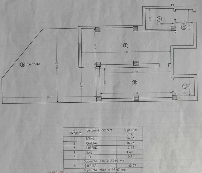 Apartament cu 2 camere decomandat în Tătărași