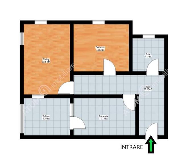 Apartament cu 2 camere decomandat, mobilat în Șelimbăr