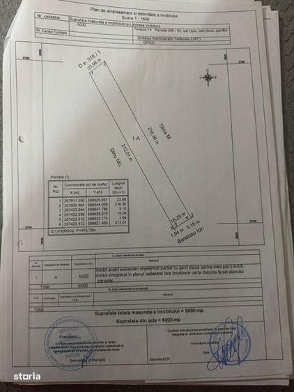 Teren de 10702 mp, în Gruiu
