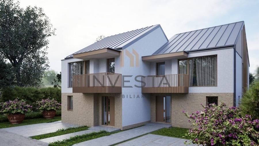 Duplex cu 5 camere cu Canalizare în Popești