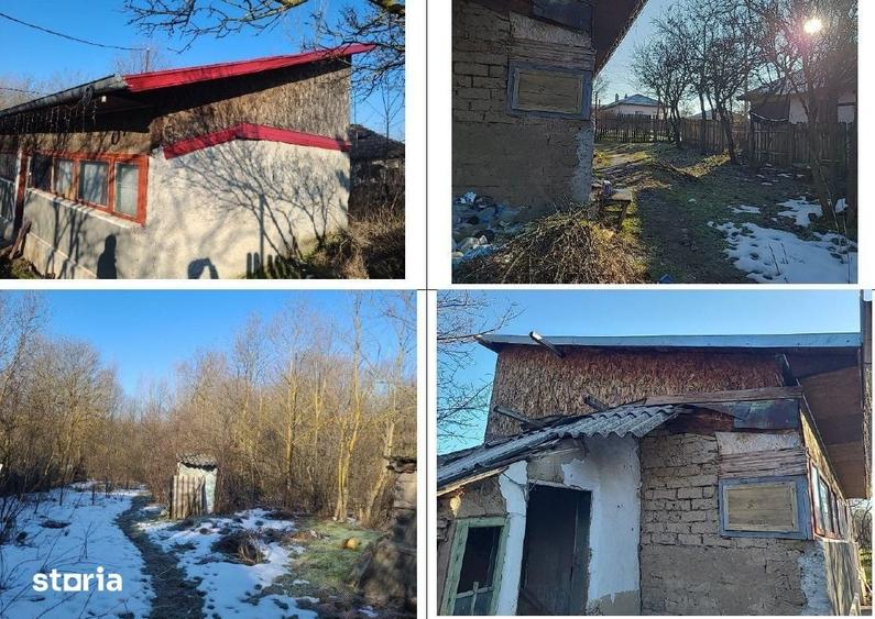 Casă cu 2 camere cu Teren 837 Mp în Blejești