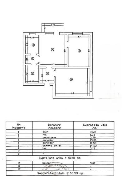 Apartament cu 3 camere semidecomandat, mobilat în Podu Roș