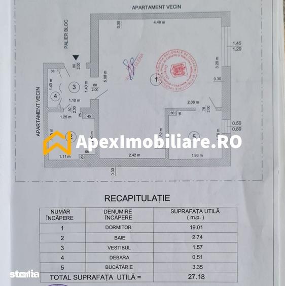 Garsonieră decomandată în Iancului
