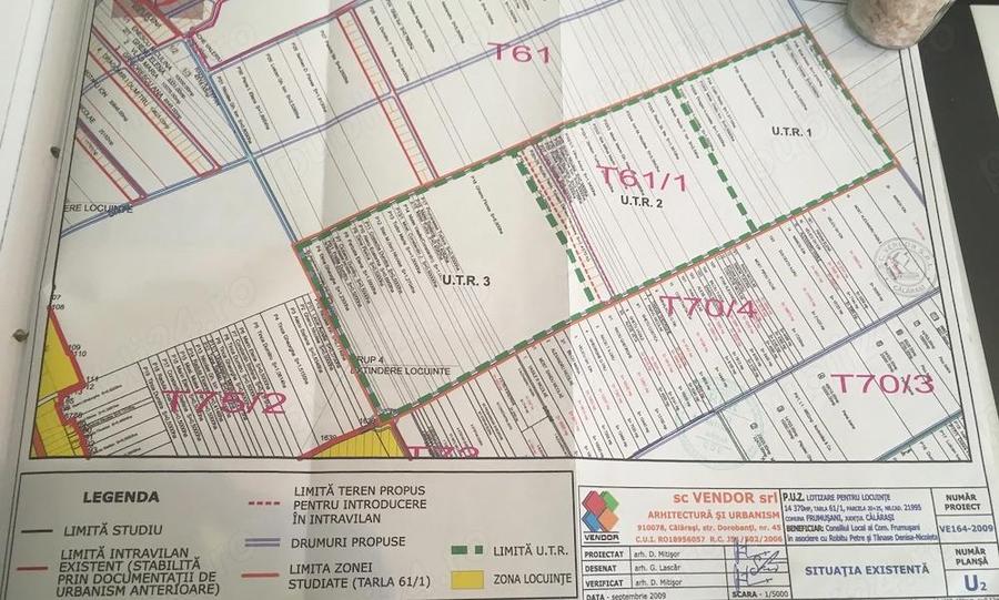 Teren extravilan 7500 mp PUZ aprobat poten?ial dezvoltare Frumu?ani, Calara?i - 5