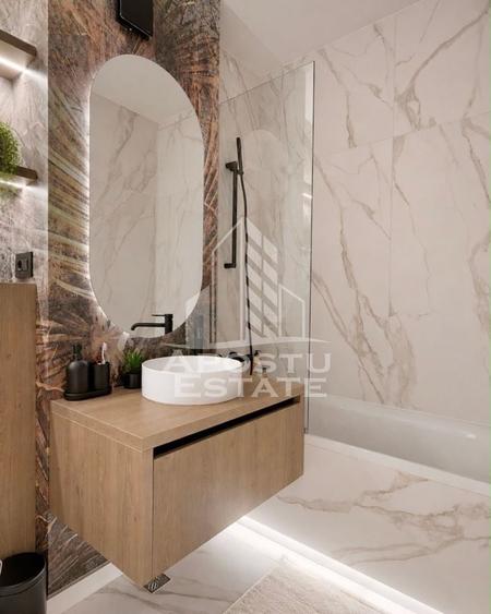 Apartament cu 2 camere semidecomandat, mobilat în Aradului