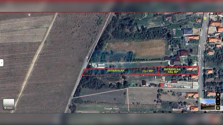 Teren de 3006 mp, în Preajba