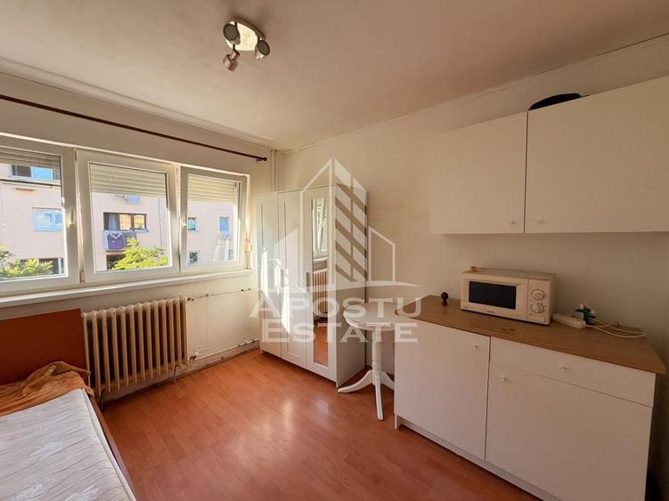 Garsonieră nedecomandată, mobilată în Buziașului