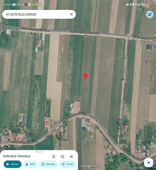 Teren de 7074 mp, în Peștere