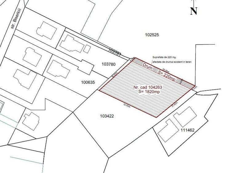 Teren Construcții intravilan de 1820 mp, în Predeluț