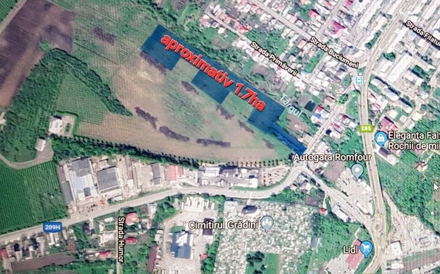Teren de 17000 mp, în Fălticeni