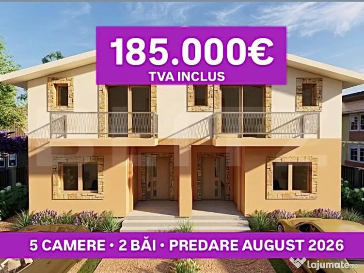 Casa tip duplex, 5 camere, 2 bai, teren 300 mp, Giroc - 2