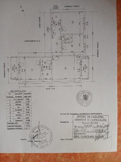 Apartament cu 3 camere semidecomandat în 23 August