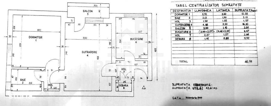 Apartament cu 2 camere semidecomandat în George Enescu