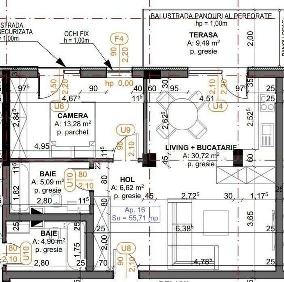 Apartament cu 2 camere în Iris