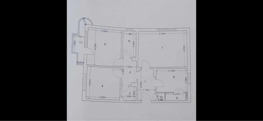 Apartament cu 3 camere decomandat în Brâncoveanu