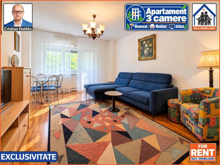 Apartament cu 3 camere decomandat în Unirii