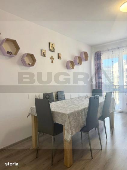 Apartament cu 2 camere semidecomandat, mobilat în Baciu