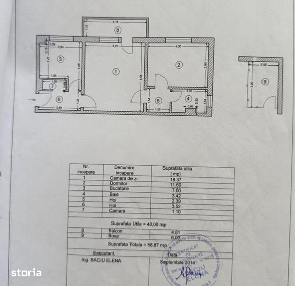Apartament cu 2 camere semidecomandat în Tomis Nord
