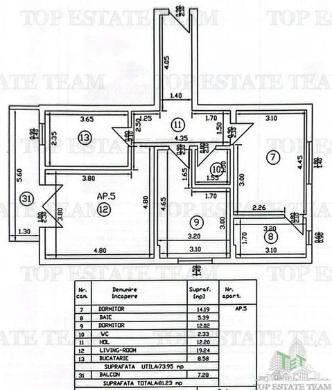 Apartament cu 3 camere decomandat, mobilat în Dobroești