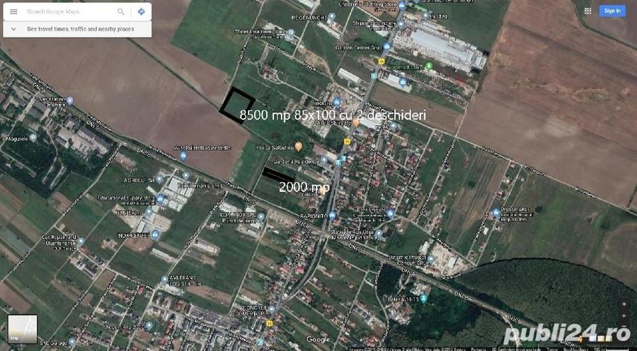 Teren de 8500 mp, în Central
