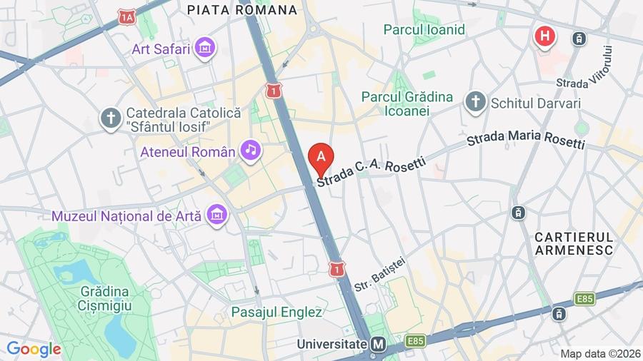 Apartament cu 2 camere semidecomandat, mobilat în Universitate