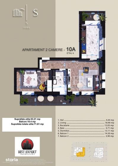 Apartament cu 2 camere în Titan — fotografia 3