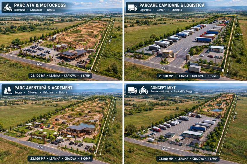 Teren Construcții extravilan de 23100 mp, în Leamna de Sus