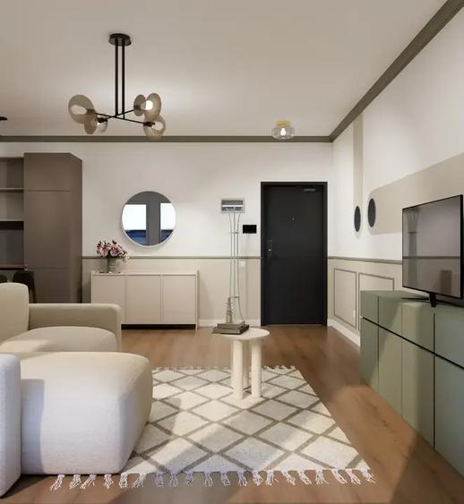Apartament cu 2 camere semidecomandat, mobilat în Tineretului