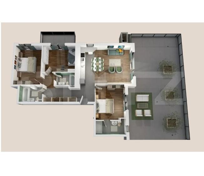 Apartament cu 4 camere în Mănăștur