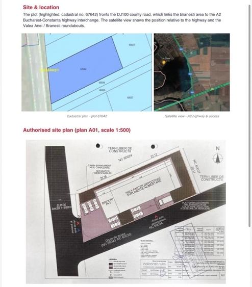 Teren Construcții intravilan de 1015 mp, în Brănești