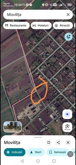 Teren de 806 mp, în Movilița