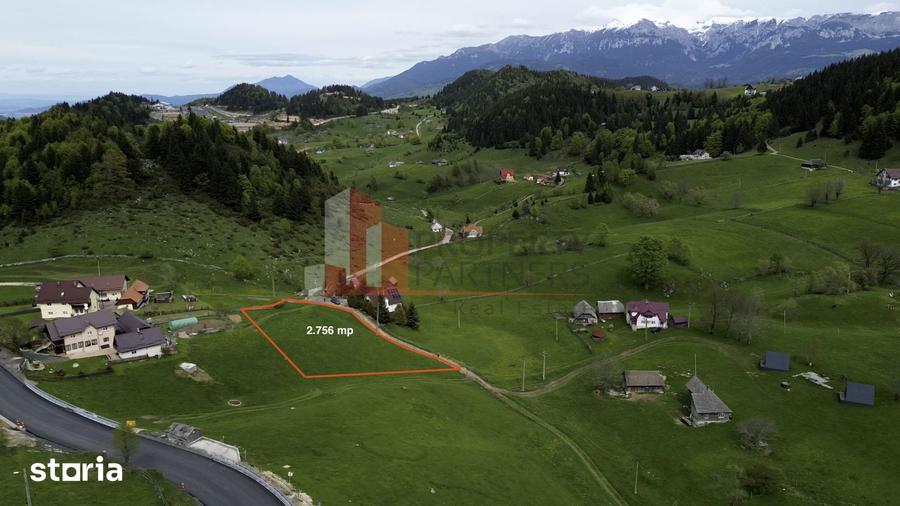 Teren de 2756 mp, în Fundata
