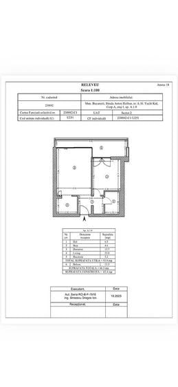 Apartament cu 2 camere în Nord