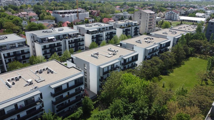 Penthouse 4 camere Residence5, parcare subterana, curte interioara, comision 0 - 32