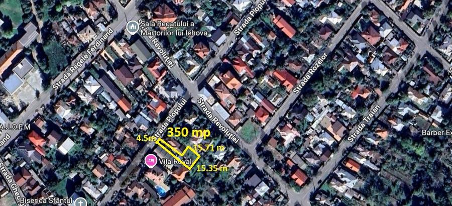 Teren Construcții intravilan de 350 mp, în Central