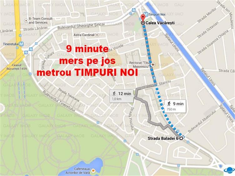 Garsonieră decomandată, mobilată în Tineretului