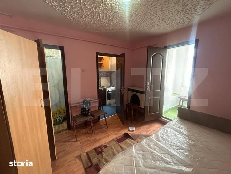 Garsoniera, etaj 2, 25 mp, toate utilitatile, zona Micro 6 - 7
