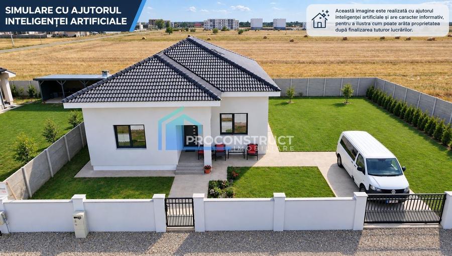 Casă individuală cu 4 camere cu Canalizare în Moșnița Nouă