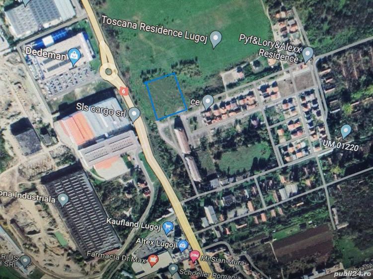 Teren de 2385 mp, în Lugoj