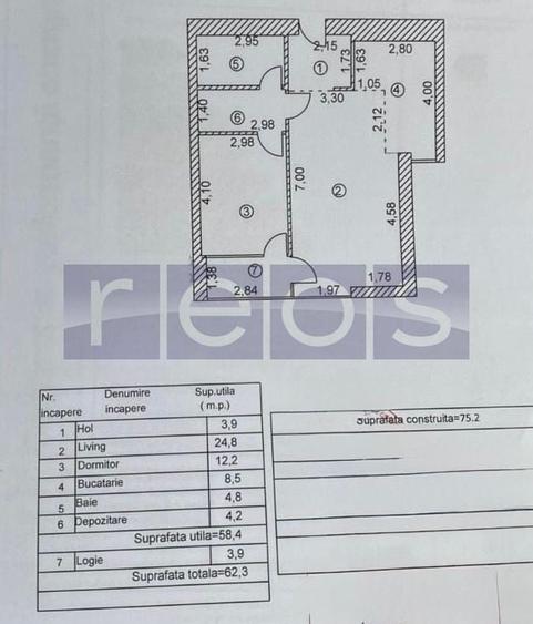 Apartament cu 2 camere decomandat în Herăstrău
