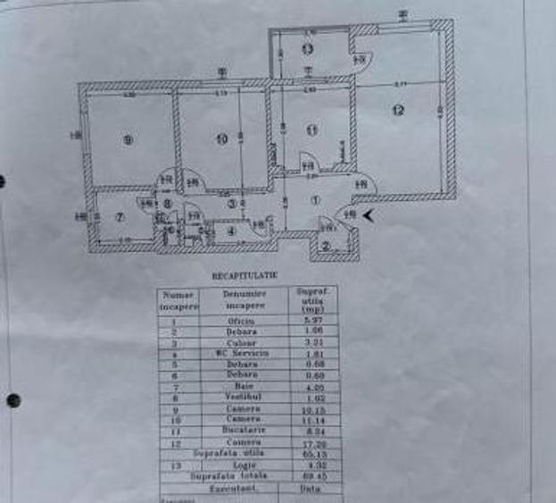 Apartament cu 3 camere decomandat, mobilat în Brâncoveanu